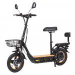 Kukirin C1 Pro Folding Electric Scooter for Adult 500W, 48V 26Ah, 45km/h, 14 Tires, Disc Brake, IP54, Solid wood pedals, with Basket & Seats C1Pro: 500W 48V26Ah