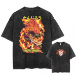 Demon Slayer Uzui Tengen Anime T-s&auml;rk Meestele Naistele Puuvillane Vintage Pesemata T-s&auml;rk &Uuml;le suuruse Harajuku Streetwear T-s&auml;rk Vabaaja Topid M