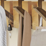 Seinanaag, Puidust Mantlikonksud Seinale Paigaldatavad 7 Konksuga Esiku, Vannitoa, Magamistoa, K&ouml;&ouml;gi jaoks 42.5 * 16 * 3.5cm