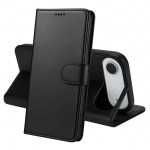 Coque pour iPhone 17 AIR - Portefeuille Noir Rabat Clapet Aimant&eacute; Rangement Cartes Phonillico&reg;