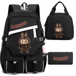 3 tk LABUBU Koolikott Kooli seljakott Kerge Koormust v&auml;hendav Seljakaitse ja Suure mahutavusega Laste koolikoti seljakott 1.-6. klassile