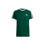 Adidas Originals Home Of Classics Seeria Kolmeleheline Logo Prindiga &Uuml;mmarguse Kaelusega L&uuml;hikeste Varrukatega T-s&auml;rk Meeste Topid Roheline IA4849 4XL