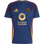 Adidas AS Roma Seeria F&auml;nniversioon Teine v&otilde;&otilde;rsilma Br&auml;ndilogo Spordi Slim Fit L&uuml;hikeste varrukatega Retro Jalgpallis&auml;rk Meeste Topid Tehniline Indigo IT6062 M