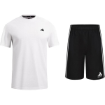 Adidas &Uuml;hev&auml;rvilised Kiirkuivavad Hingavad L&otilde;dvad L&uuml;hikeste Varrukatega L&uuml;hikesed P&uuml;ksid Vabaaja Spordikomplekt Meeste komplektid KC3740+S21ATMSH2T-BW L