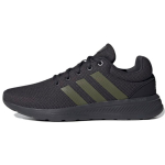 Adidas Neo Lite Racer 2.0 Kangas Klassikaline Logo Spordijalatsid Madalad Vabaajajalatsid Meeste tossud Must Roheline GY7638 45⅓