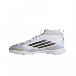 Adidas F50 League TF Mid Mugavad Mitmek&uuml;lgsed Libisemiskindlad Vastupidavad Laste Jalgpallijalatsid Laste Jalgpallijalatsid Valge Platinum JI3550 36