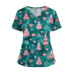 Naiste moodsad V-kaelusega l&uuml;hikeste varrukatega kombinesoonid taskutega, tr&uuml;kitud topid riided L