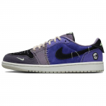 Zion Williamson x Air Jordan 1 Retro Low OG Voodoo Alternate Meeste tossud Sinine Regency-lilla Aururoheline IH2309-500 36