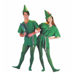 COS Halloweeni Roheline Elf ja Robin Hoodi Kost&uuml;&uuml;m T&auml;iskasvanutele ja Lastele: Peter Pan ja Tinkerbelli teema. One Size