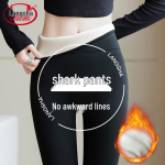 Women's Warm Lambswool Lined Shark Leggings L (100-115 lbs)