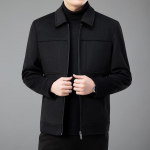 Firstview Men's Wool Blend Lapel Short Overcoat FV24D1137 4XL