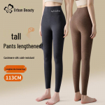 Urban Beauty Women's Tall Fit High-Waist Cashmere Silk Thermal Leggings L