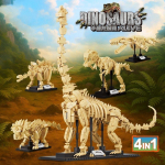 Dinosauruse luukere fossiilid ehitusklotsid Jurassic Parki maailm Tyrannosaurus Rex mudelklotsid m&auml;nguasjad lastele poiste kingitused