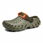 Uued Suvised Meeste Vabaaja Paksude Taldadega Libisemisvastased Moodsad &Uuml;marate Ninadega Sise-V&auml;lis-Rannasandalid Slip-On Hingavad EVA T-rihm S... 40