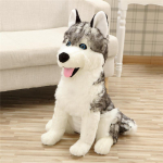 Simulatsioon hunt-koer Erha nukk pl&uuml;&uuml;sist m&auml;nguasi kutsikas koer husky nukk lapsed poiss rahustav riidest nukk 40cm（0.3kg）