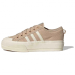 Adidas Originals Nizza Platform libisemiskindlad kulumiskindlad madalad rulaketsid Unisex Helepruun tossud JQ9150 35⅔