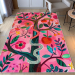 Ameerika stiilis madu mustriga vaip Elutuba Taimede kaunistus Magamistuba Suure pindalaga vaibad Garderoob Vannituba Libisemiskindel p&otilde;randamatt 60x90cm red
