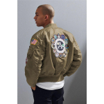 RogueWave Talvine Bomber Lennujakk Vintage MA-1 APOLLO Meeste Jakk Streetwear Soe Varsity Hip Hop Pesapall Letterman piloot USA &Otilde;huv&auml;gi XXS pruun