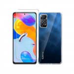 Protecteur en verre tremp&eacute; + coque hybride transparente Xiaomi Redmi Note 11 Pro / Note 11 Pro 5G