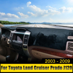 Toyota Land Cruiser Prado 120 J120 2003-2006 2007 2008 2009 jaoks Auto Armatuurlaua Kate V&auml;ltige Valgustusmatt UV-vastased Vaibad Libisemisvastased Low NAV Black LHD