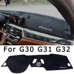 Flanell libisemisvastane UV-vastane matt armatuurlaua kate Padi Dashmat Vaip BMW 5. seeriale G30 G31 E60 E61 For G30-Left rudder LHD