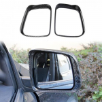 Carbon Fiber style Side Door Mirror Visor Molding Trim For Dodge Durango 2011+