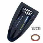 For Vauxhall Opel Astra H J Corsa C D ignia Meriva Engine Hood Vent Louvers Air Scoop Bonnet Vent Air Intake Cover Carbon 1pcs-Glossy Black