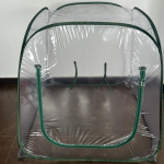 PVC kokkupandav l&auml;bipaistev kasvuhoone minilillemaja aiakate putukakaitse sukulentidele 98*98*98cm puhas