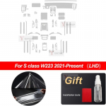 For Mercedes Benz S Class W223 -2025 Maybach interior Thin film transparent TPU Protective Film Anti-Scratch Sticker S Class W223 RHD