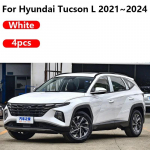 Hyundai Tucsoni tarvikud NX4 2024 4 tk Eesmised porilauad Porikaitse Tagumised porilauad Rattaid Autotarvikud valge