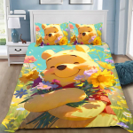 Winnie Puhhi tekikott padjap&uuml;&uuml;r T&auml;iskasvanu Poiss T&uuml;druk Voodipesukomplekt Magamistoa Kaunistus Laste Kingitus &Uuml;heinimese Kaheinimese Suur EU Single(135*200cm)3pcs