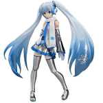 figma Snow Miku &ndash; Character Vocal Series 01, V&auml;rvitud liigendatud figuur, Mitte-skaala valge