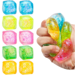 5/10 tk Stressikuubik Squishy Stressipallid &Auml;revuse Stressileevenduseks Aeglaselt T&otilde;usev S&auml;delev Linnasesuhkru Pigistatav M&auml;nguasi Lastele