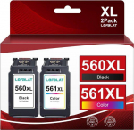 Cartouche d'encre - CHOUMICHA SAVEURS FRANCE AGRO - PG-560XL CL-561XL - Pack 2 - Compatible Canon Pixma - 400/300 p.