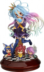 No Game No Life Shiro M&otilde;&otilde;tkava ABS PVC V&auml;rvitud Komplektne Kuju Teine Uuestim&uuml;&uuml;k 1/7 & valge