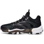 Anta Hear Wave 3 Slip Resistant Abrasion Resistant Low top Basketball Shoes Men's Black White 112131608-3 44.5