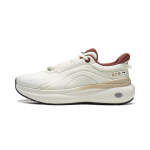 Li Ning SOFT PLUS 2 Cushioning Slip Resistant Abrasion Resistant Height Increasing Low top Casual Shoes Women's Ecru AGLW014-1 38