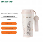 Starbucks Kahekordne Jook Roostevabast Terasest Kohvitass
