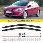 for Ford Focus 3 2012~2017 MK3 Car Wiper Blades Front Window Windshield Windscreen Car Accessories Stickers 2013 2014 2015 2016 Front 2pcs