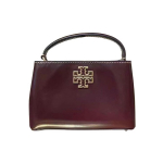 Tory Burch Britten Double T logo peidetud pandlaga Diana kott &Otilde;lakott Nahast k&auml;ekott Tavaline Naiste k&auml;ekotid Punakaspruun 142622-616 Basic Set (Bag+Dust Bag)