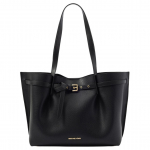 Michael Kors Emilia Br&auml;ndilogo Kuldne Riistvara Nahast T&otilde;mblukuga K&auml;e- ja &Otilde;lakott Suur Naiste k&auml;ekotid Must 30F5GU5T7T-BLACK Basic Set (Bag+Dust Bag)
