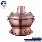 Zhongji Vana-Pekingi roostevabast terasest kahekordne kuumapott kaanega 28cm