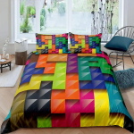 V&auml;rvikas kunstiline udusulekomplekt Voodipesukomplekt 3-osaline tekikottide komplekt 145*210cm