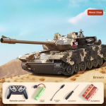 2024. aasta uus 11 kanaliga roomikuga kaugjuhtimispuldiga paak m&auml;nguasi, suur laadimisheli ja valgus 99A simulatsiooniga soomustatud s&otilde;iduki mudel elektrilise m&auml;nguasja poisi kingitus 1 Battery