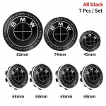 7tk 45mm 68mm 74mm 82mm Auto Esikatte Embleem Tagumine Pagasiruumi M&auml;rk Rooliratas BMW M F30 E36 E39 E87 E46 E90 E92 E53 E94 jaoks