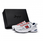 New Balance NB 530 Polsterdus Libisemisvastane Hingav Madalad Jooksukingad Unisex Valge H&otilde;bedane Punane MR530SG(Team80-S-BOX) 36