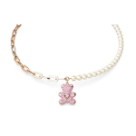 Swarovski kaisukaru ripatsiga kaelakee Naistele kaelakee Roosa-kuld 5669166 Box (Random Color)