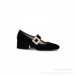 Naiste Kingad Paks Konts Ruudukujuline Nina Kivist Pandlaga Vabaaja Must Mary Jane Kingad Luksuslik Disain Naiste Kleidi Kingad Naine 35