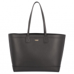 Burberry nahast suur kott Must Ehtne nahk &Uuml;lemine k&auml;epide K&auml;ekott logoga detailiga Naistele Igap&auml;evane s&otilde;it Kontor Ostlemine Reisimine 80840391 Basic Set (Bag+Dust Bag)