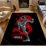 MMA Prindiga Suure Pindalaga Vaip Magamistoa Elutoa jaoks Moodne Kodu Dekoor Libisemisvastane P&otilde;randamatt Pehme Vaip 40x60cm (16x24in) brown
